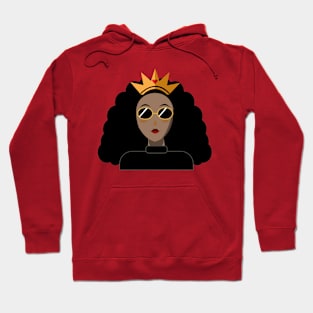 Curly Queen (dark skin version) Hoodie